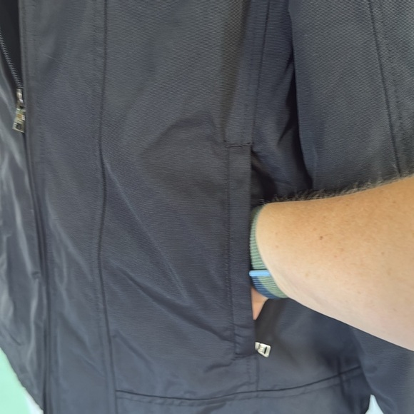 Calvin Klein Black SoftShell Nylon Cotton Water/Wind  Resistant Jacket Size L - Picture 7 of 13